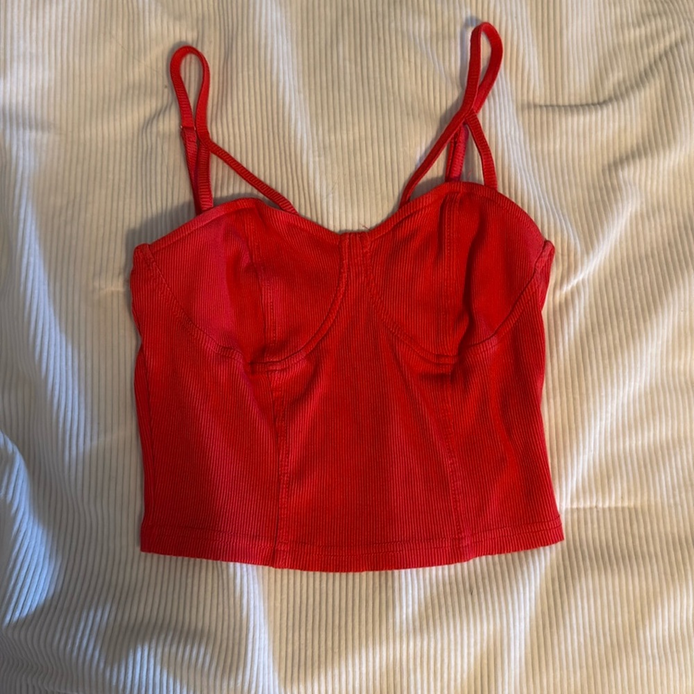 Illa Illa red crop top. Size small.